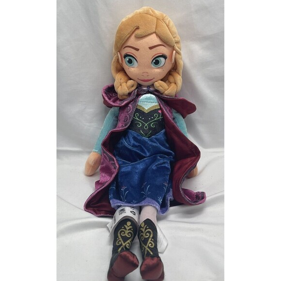 Disney Other - Disney Parks Frozen Anna Plush Large 16" Disney Princess Stuffed Animal Toy